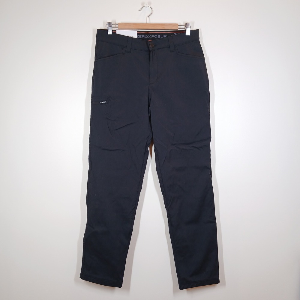 ZeroXposur Mens Fleece Lined Utility Stretch Pants Black 32x34 New NWT